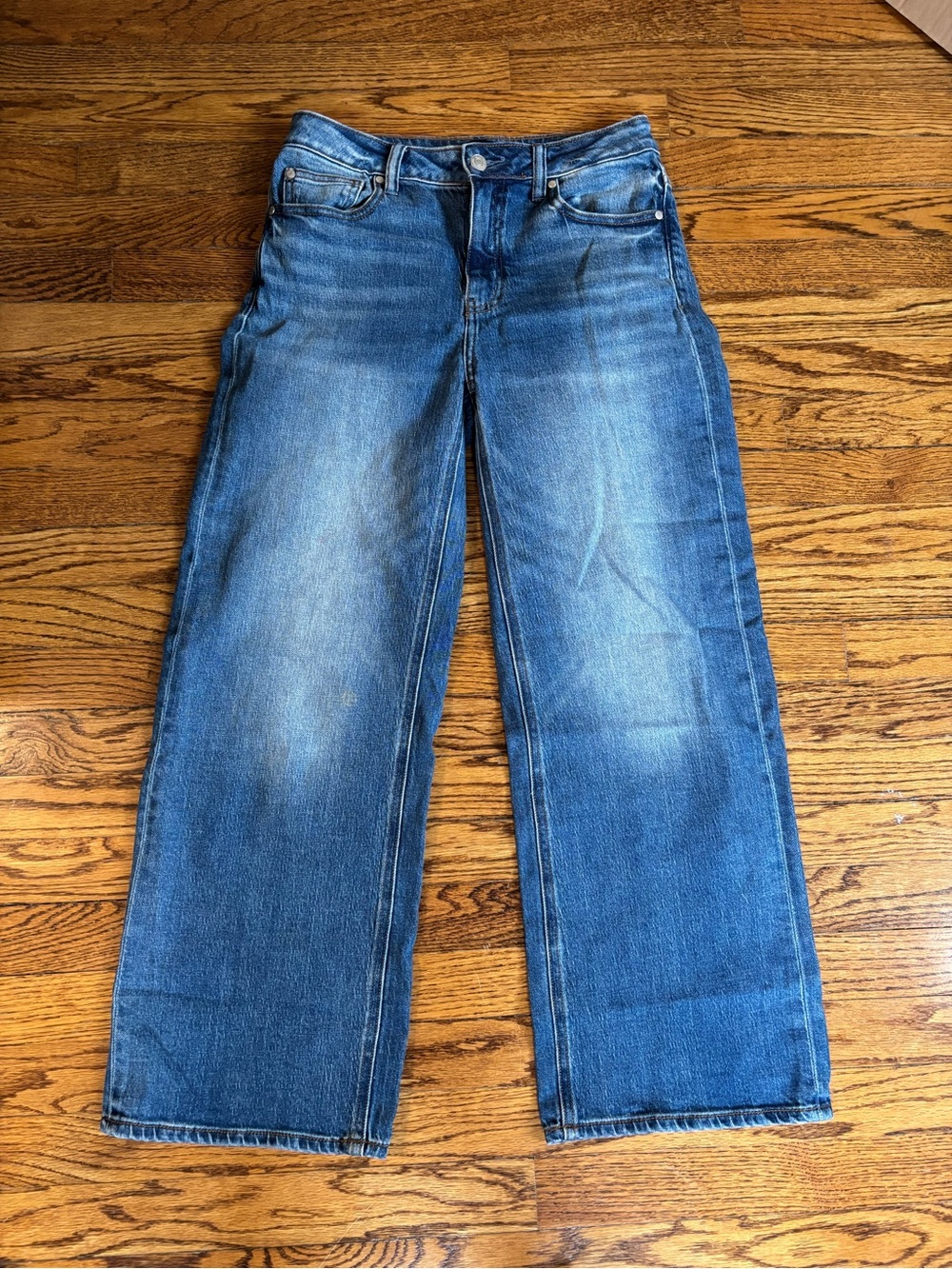 Quince Bella Stretch Relaxed Straight  Jeans size 28 - Picture 2 of 6